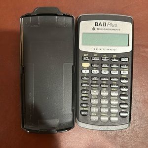 Texas Instruments BA II Plus calculator, great condition- perfect for college.